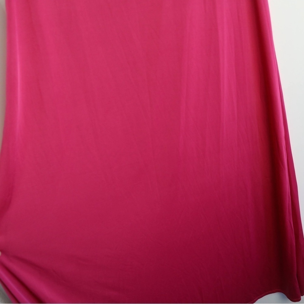 Barbie pink maxi tank dress One Size S M L XL stretch minimalist vintage resort - Picture 5 of 10